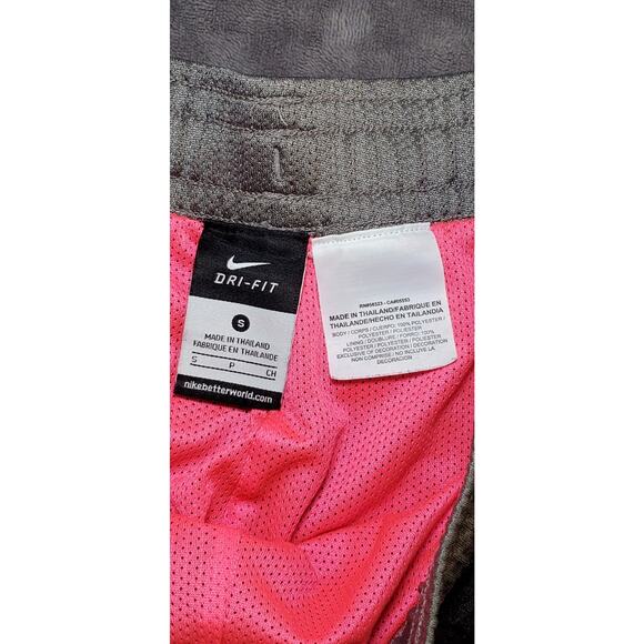 Nike Dri Fit Women’s Sz S Black Pink Classic Mesh Sport Shorts Gym Hiking C4-8 - Picture 4 of 9